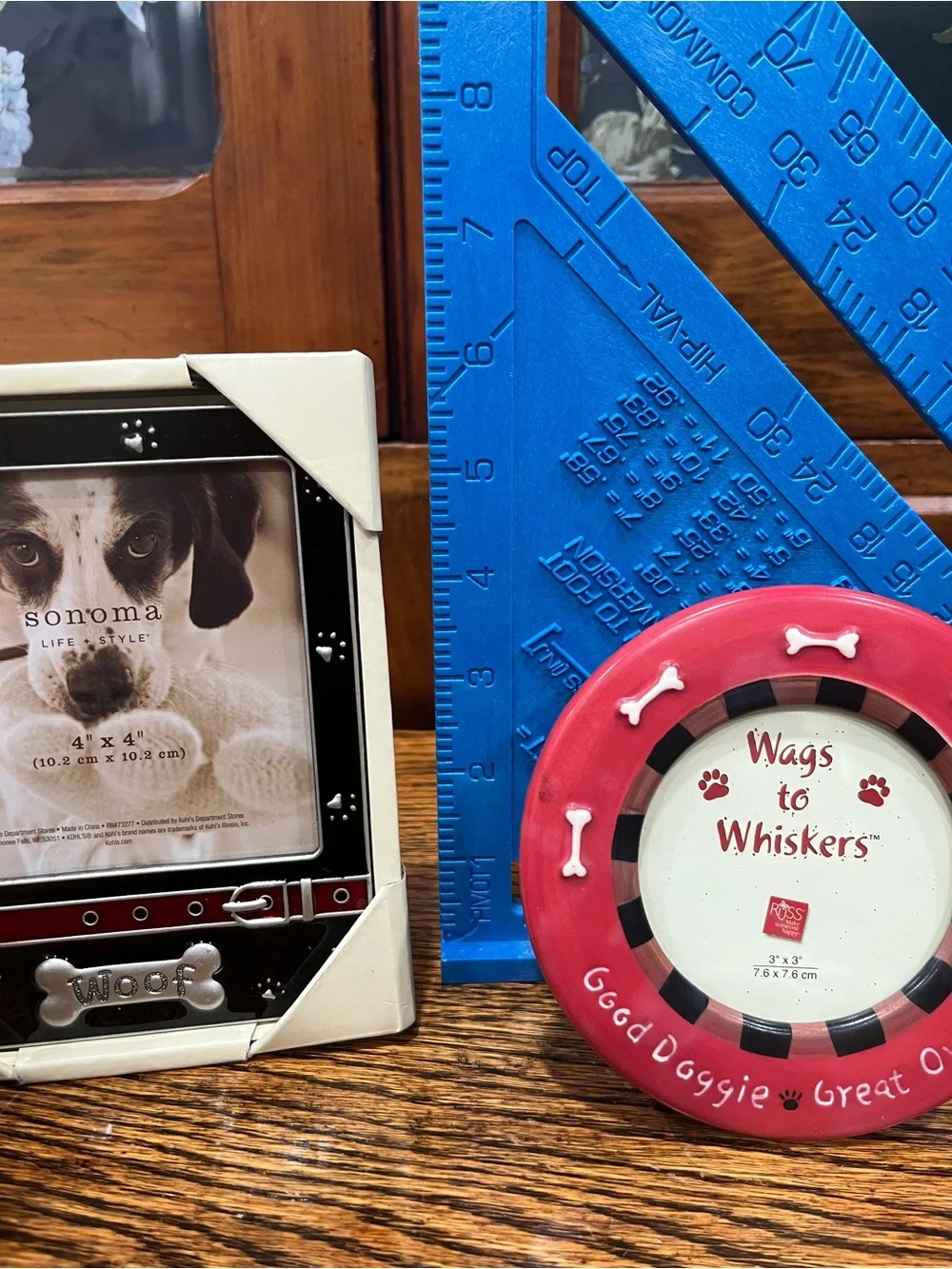 🐾❤️ Sonoma Dog Frame & Russ “Wags to Whiskers” Frame – Set of 2 – New